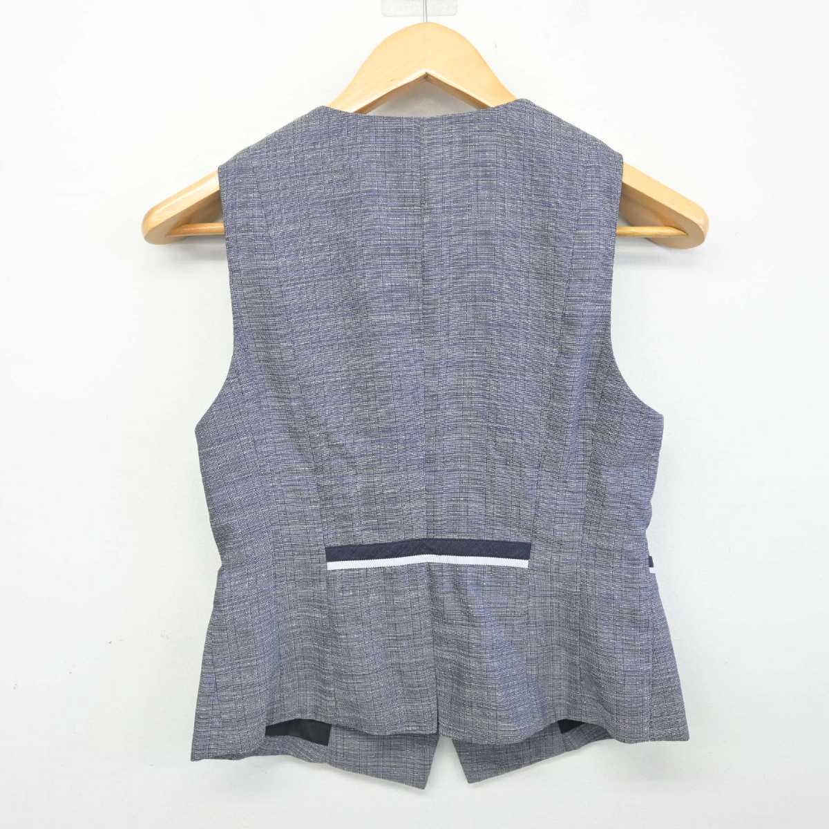 【中古】 事務服 女子制服 2点 (ベスト・スカート) sf077782