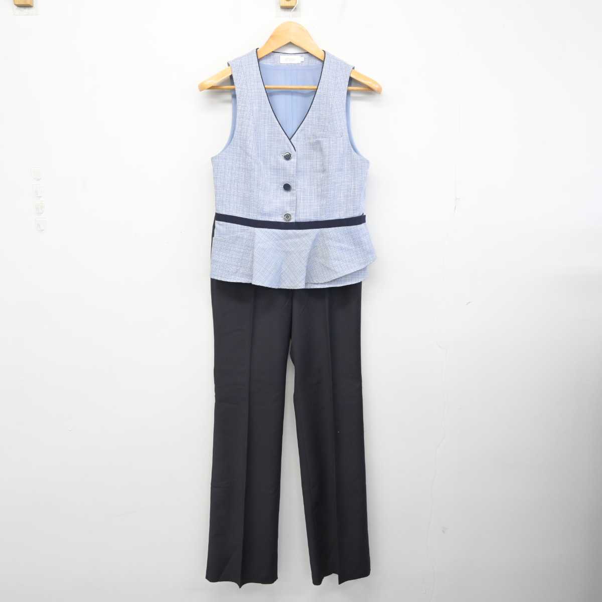 【中古】 事務服 女子制服 2点 (ベスト・ズボン) sf077784