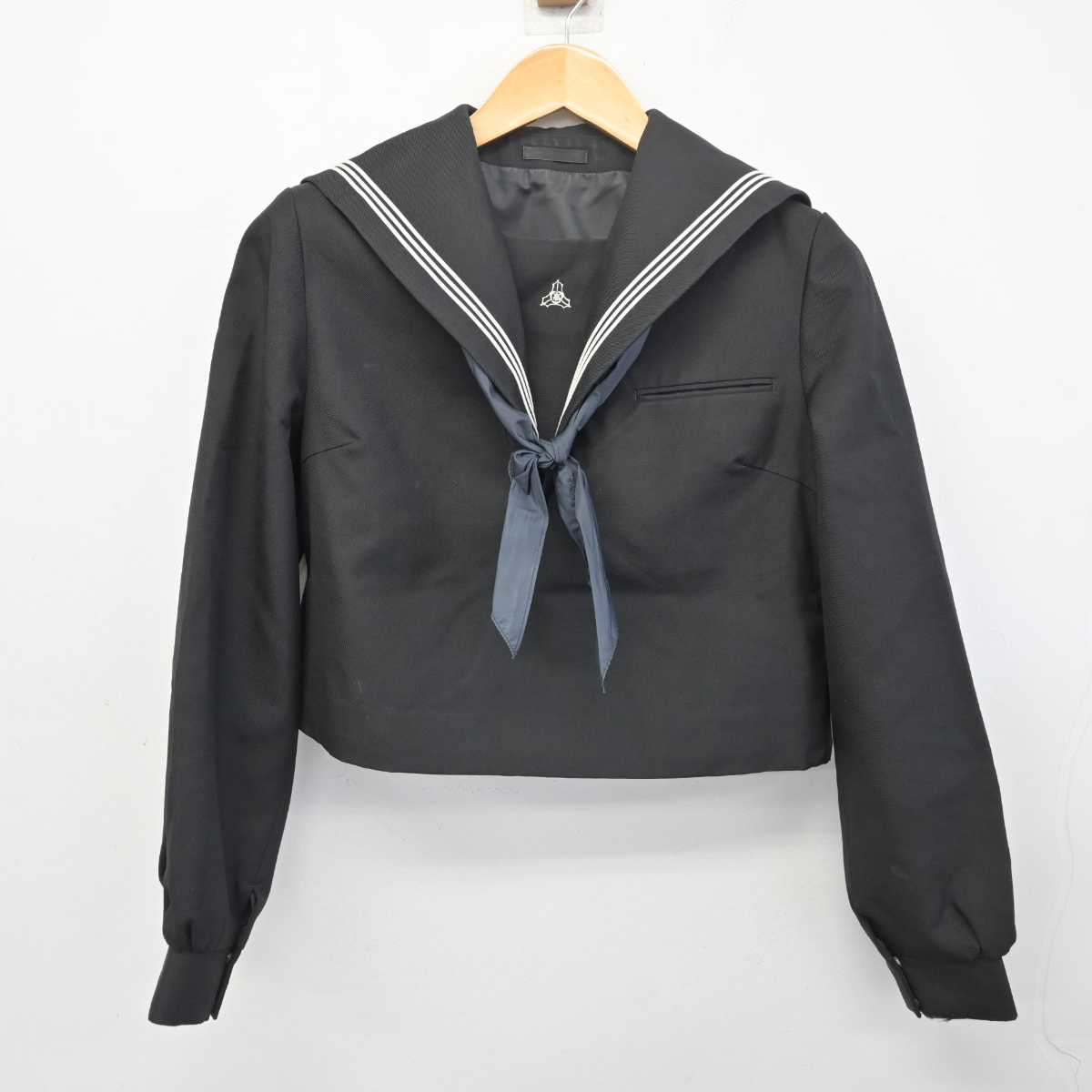 【中古】北海道 札幌稲雲高等学校 女子制服 3点 (セーラー服・スカート) sf077795