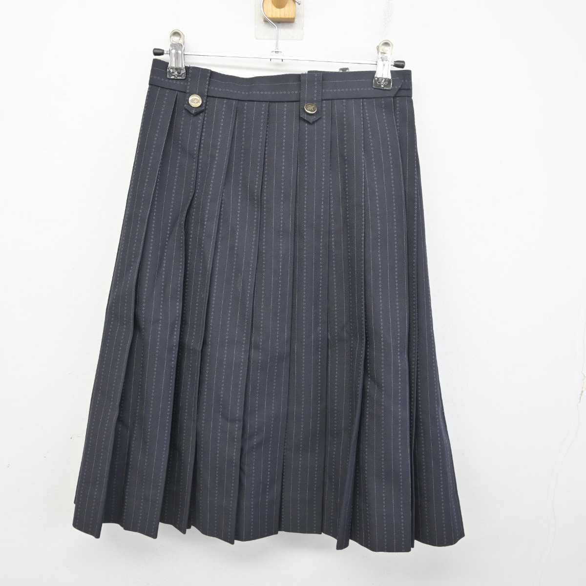 【中古】富山県 氷見高等学校 女子制服 1点 (スカート) sf077804