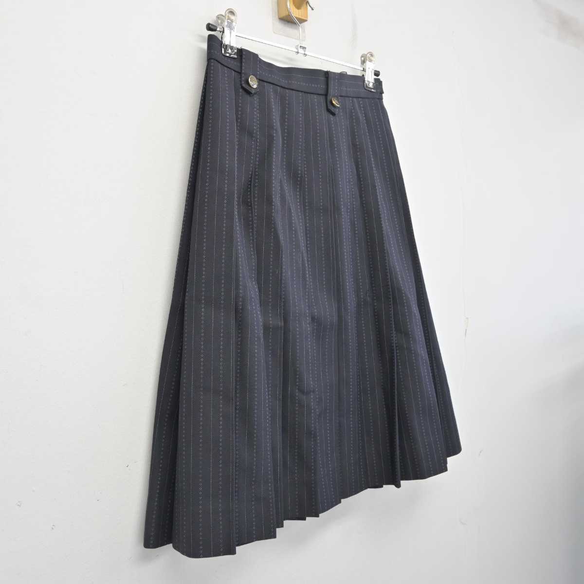 【中古】富山県 氷見高等学校 女子制服 1点 (スカート) sf077804