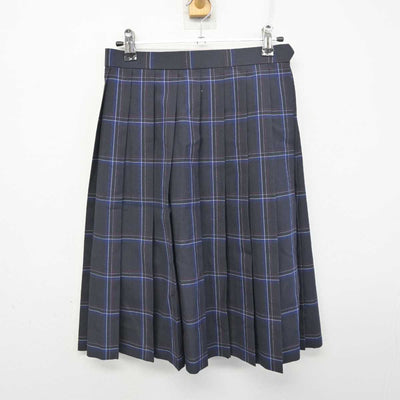 【中古】千葉県 大原高等学校 女子制服 2点 (ニットベスト・スカート) sf077806