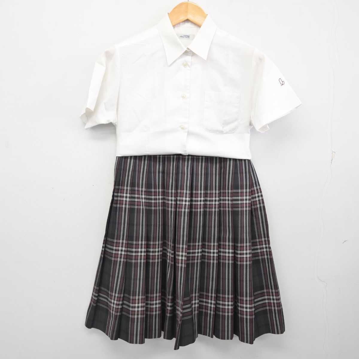 【中古】東京都 潤徳女子高等学校 女子制服 3点 (ブラウス・シャツ・スカート) sf077823