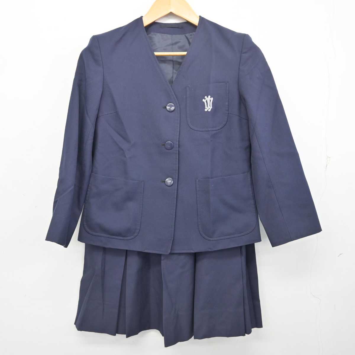 【中古】神奈川県 横浜市立西谷中学校 女子制服 3点 (ブレザー・ベスト・スカート) sf077838