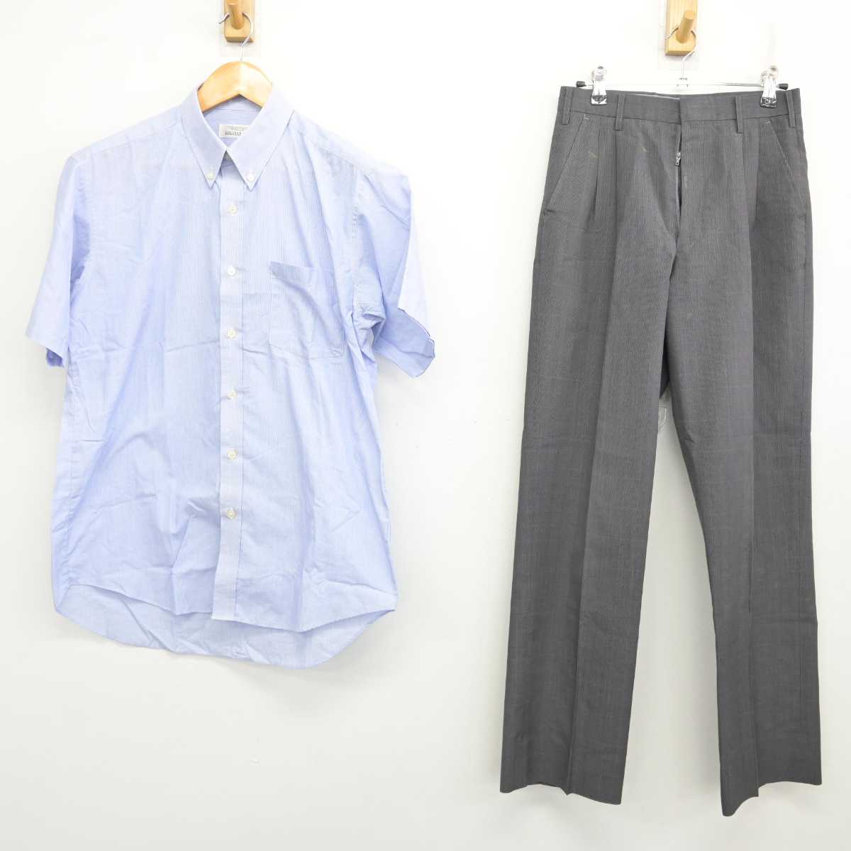 【中古】神奈川県 橘学苑高等学校 男子制服 2点 (シャツ・ズボン) sf077842