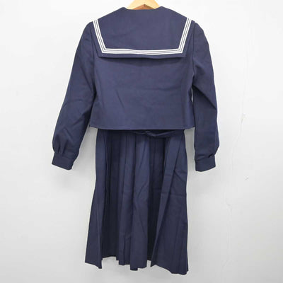 【中古】福岡県 新宮町立新宮中学校 女子制服 3点 (セーラー服・ジャンパースカート) sf077844