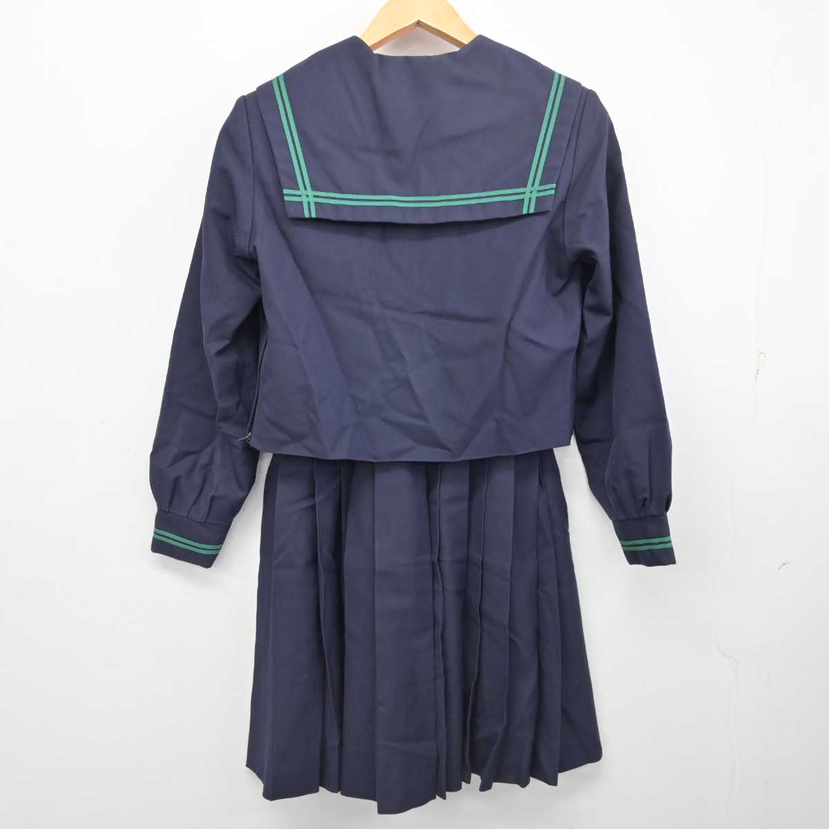 【中古】大阪府 岸和田市立春木中学校 女子制服 7点 (セーラー服・スカート) sf077857