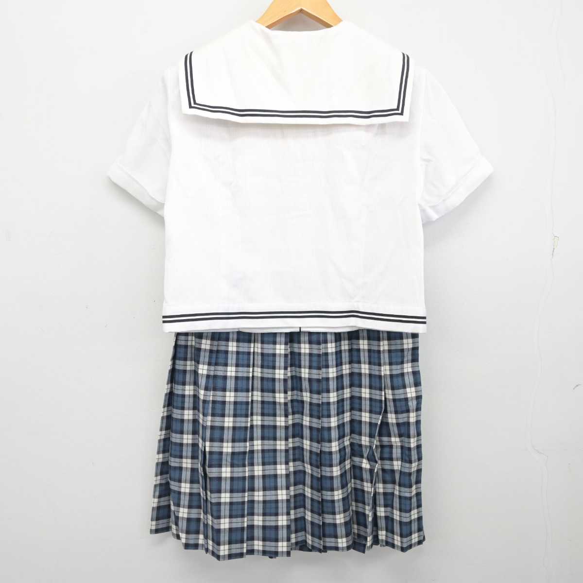 【中古】長崎県 九州文化学園高等学校 女子制服 3点 (セーラー服・スカート) sf077860