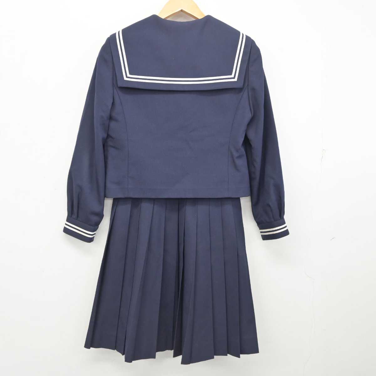 【中古】愛知県 高師台中学校 女子制服 3点 (セーラー服・スカート) sf077866