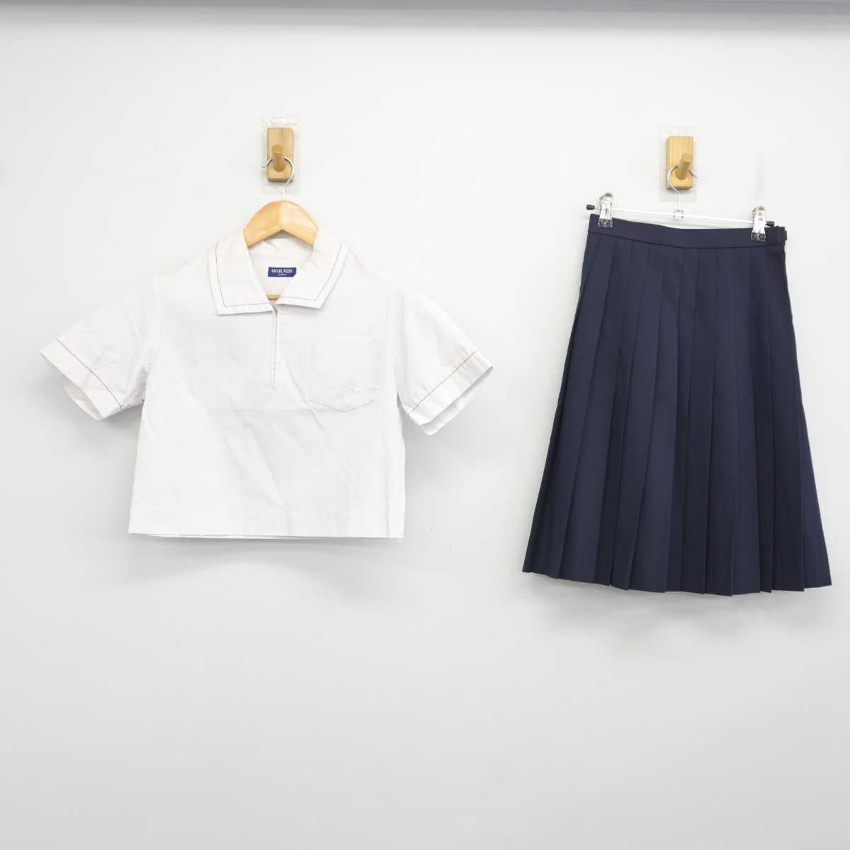 【中古】愛知県 高師台中学校 女子制服 3点 (シャツ・スカート) sf077867