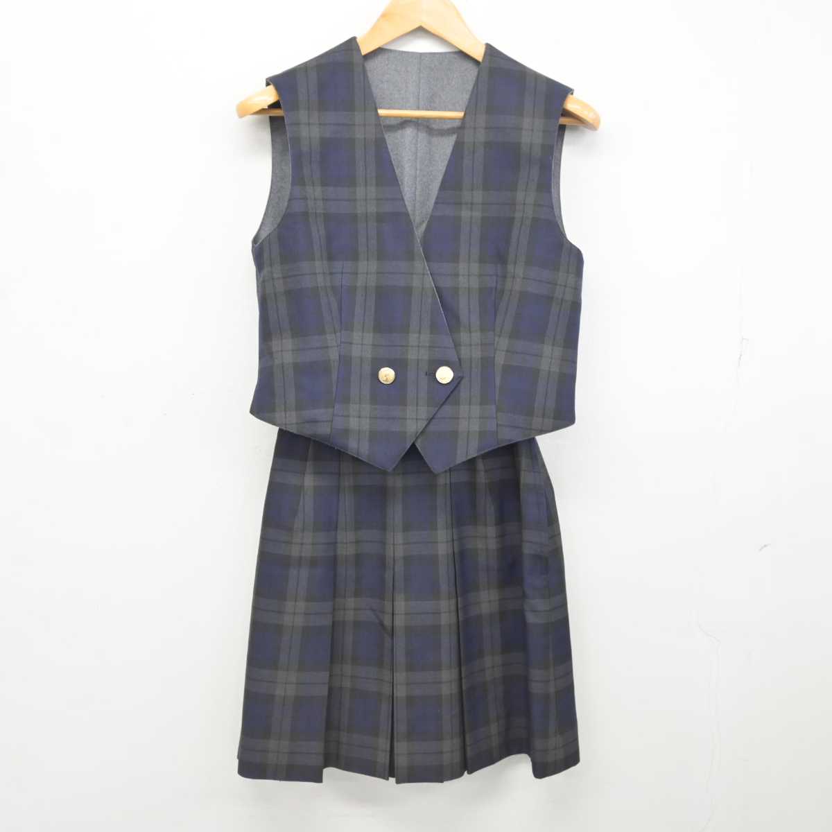 【中古】東京都 淑徳中学校・高等学校 / 旧制服 女子制服 3点 (ブレザー・ベスト・スカート) sf077875