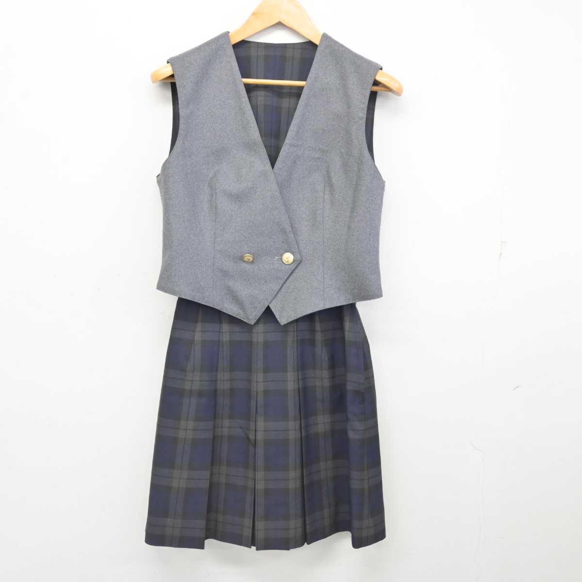 【中古】東京都 淑徳中学校・高等学校 / 旧制服 女子制服 3点 (ブレザー・ベスト・スカート) sf077875