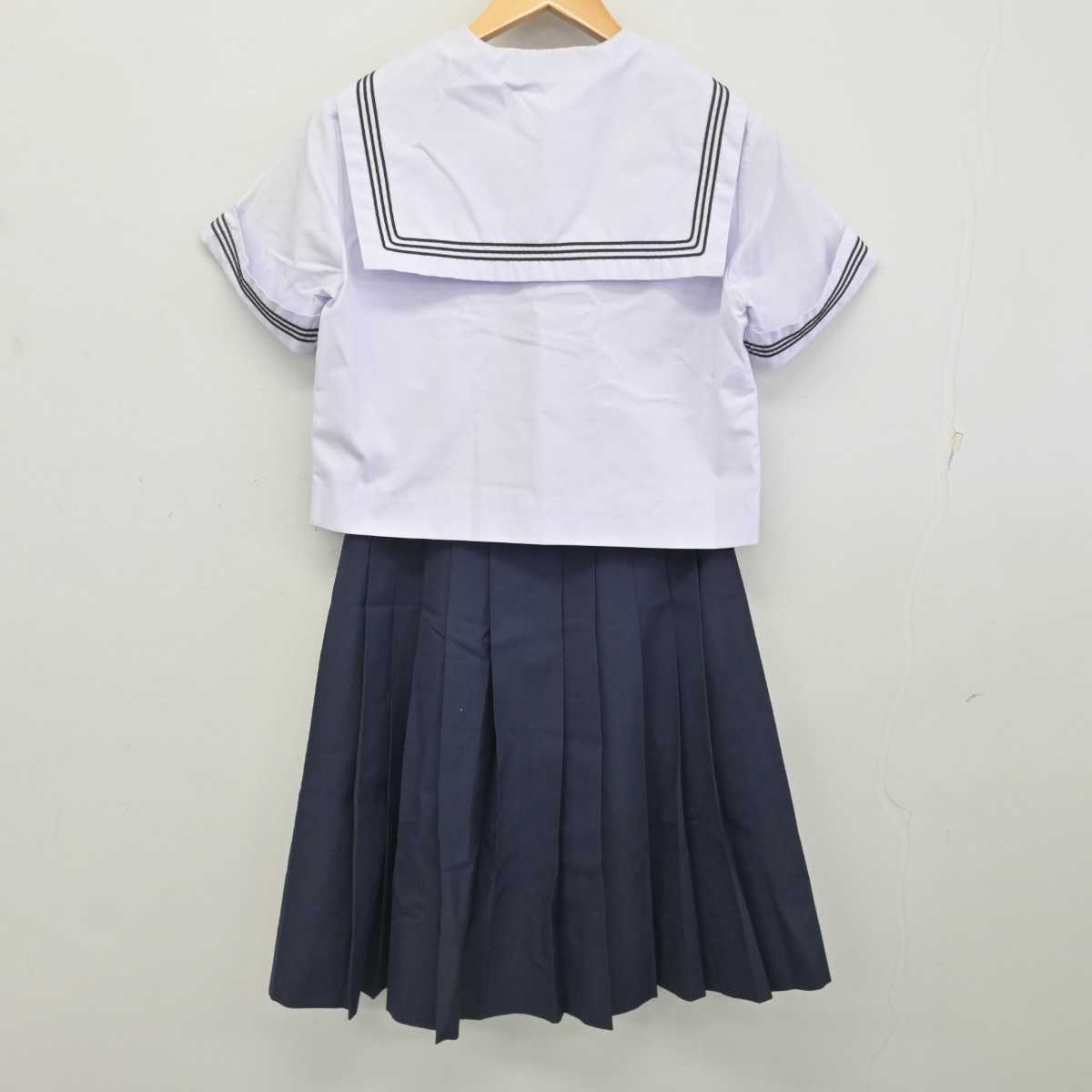 【中古】大阪府 清水谷高等学校 女子制服 4点 (セーラー服・スカート) sf077877