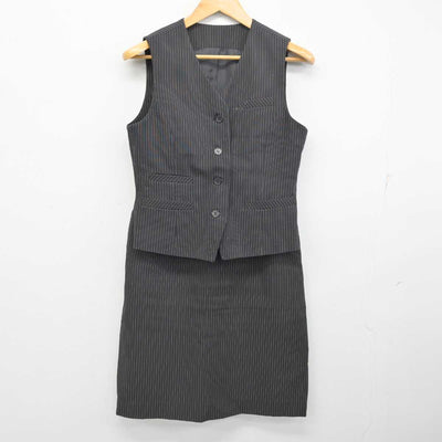 【中古】 事務服 女子制服 3点 (ジャケット・ベスト・スカート) sf077893