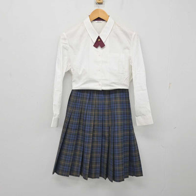 【中古】兵庫県 白川台中学校 女子制服 3点 (ブレザー・シャツ・スカート) sf077920