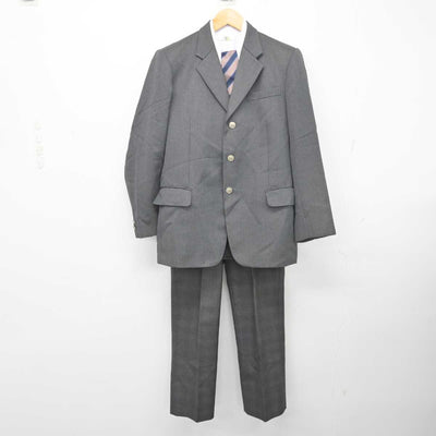 【中古】神奈川県 藤沢工科高等学校 男子制服 4点 (ブレザー・シャツ・ズボン) sf077926