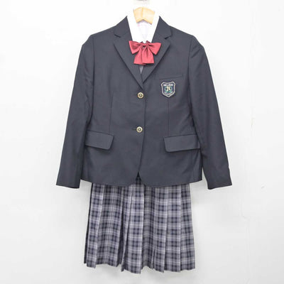 【中古】神奈川県 引地台中学校 女子制服 4点 (ブレザー・シャツ・スカート) sf077928