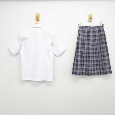 【中古】神奈川県 引地台中学校 女子制服 2点 (シャツ・スカート) sf077929