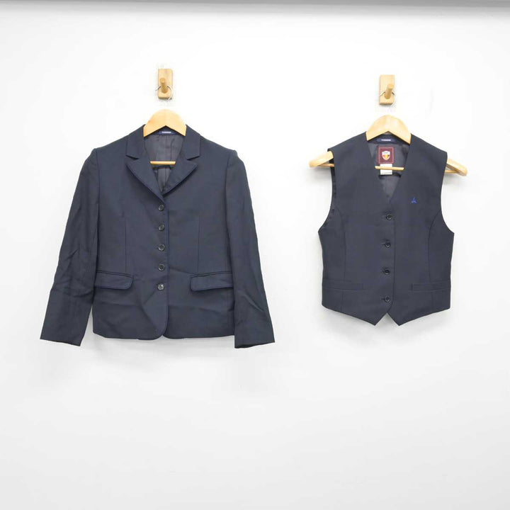中古】岡山県 岡山操山高等学校 女子制服 2点 (ブレザー・ベスト