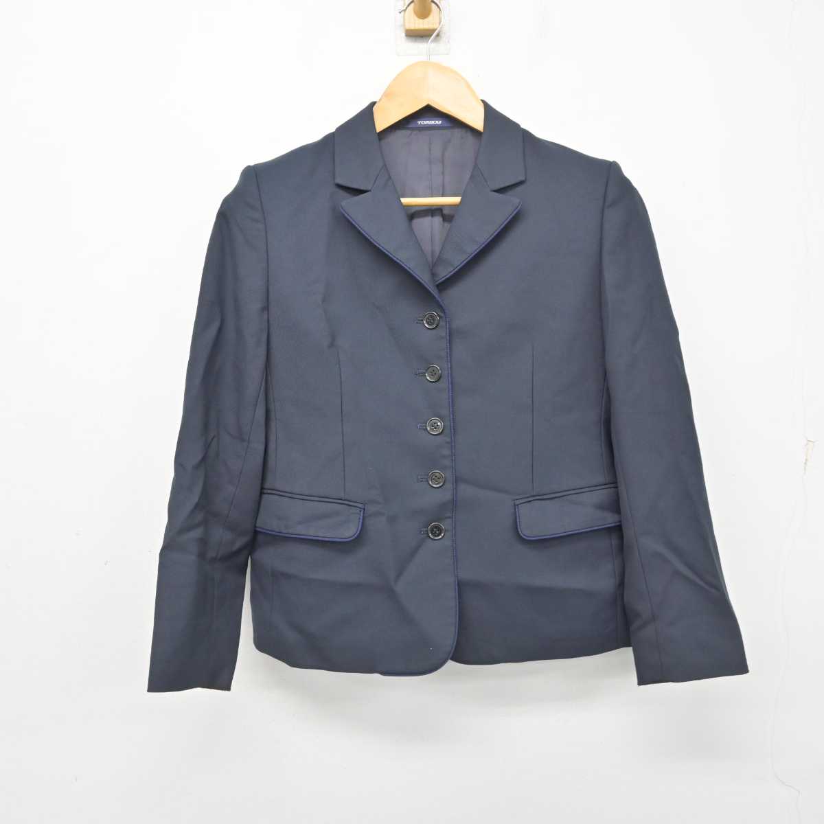 【中古】岡山県 岡山操山高等学校 女子制服 2点 (ブレザー・ベスト) sf077931