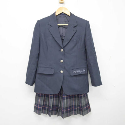 【中古】福岡県 東筑紫学園高等学校 女子制服 2点 (ブレザー・スカート) sf077935