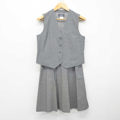 【中古】埼玉県 朝霞西高等学校 女子制服 2点 (ベスト・スカート) sf077938