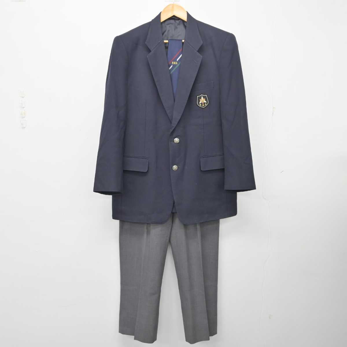 【中古】埼玉県 東京農業大学第三高等学校 男子制服 3点 (ブレザー・ズボン) sf077940