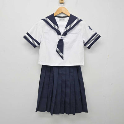 【中古】神奈川県 伊勢原市立中沢中学校 女子制服 5点 (セーラー服・セーラー服・スカート) sf077941