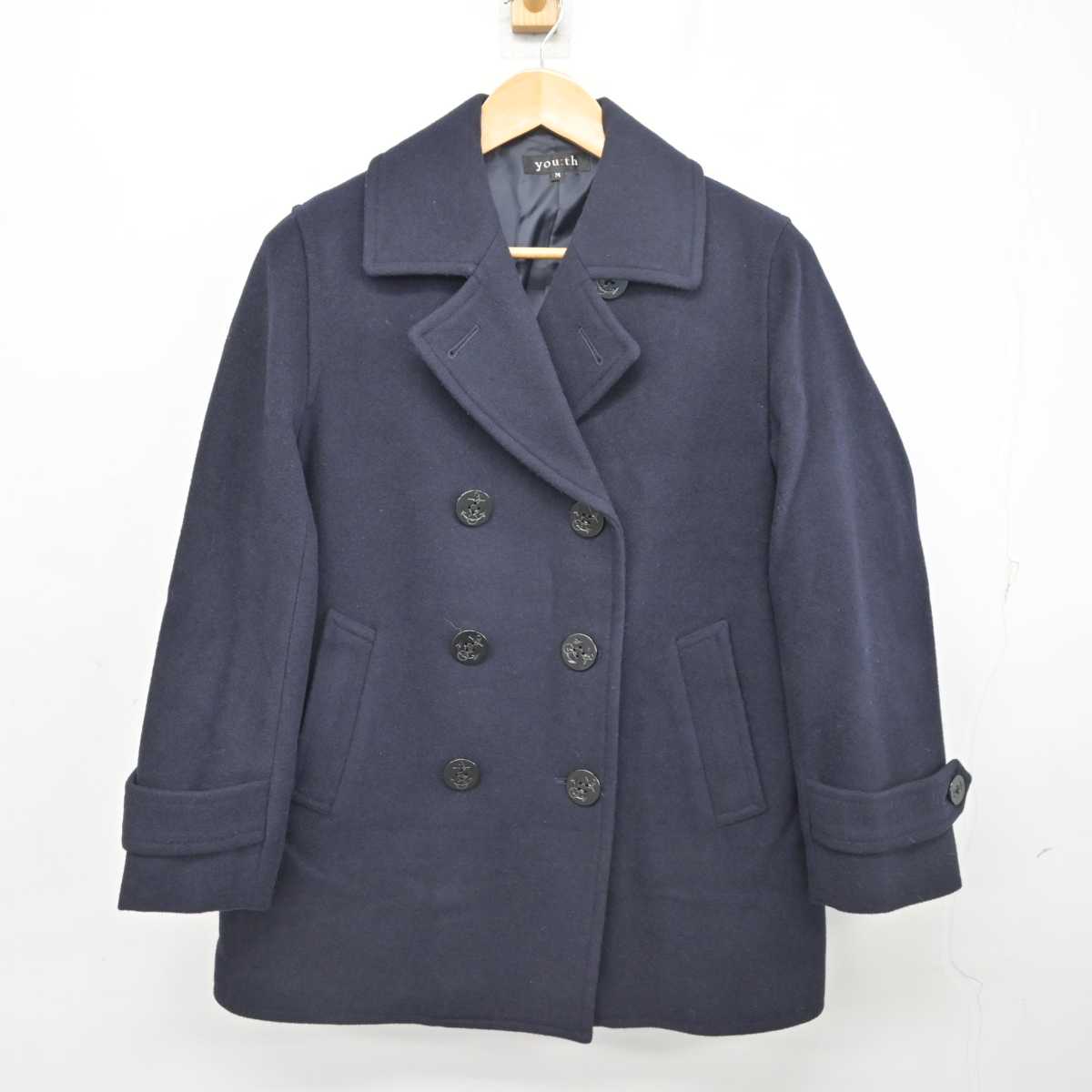 【中古】福岡県 八女学院中学・高等学校 女子制服 1点 (コート) sf077951