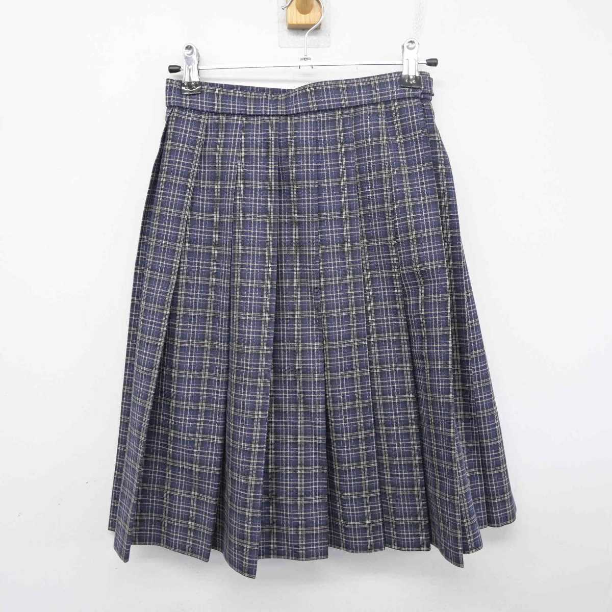 【中古】福岡県 八女学院中学・高等学校 女子制服 4点 (ブレザー・スカート) sf077952