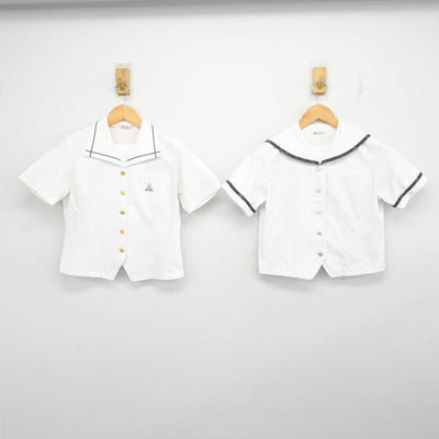 【中古】福岡県 八女学院中学・高等学校 女子制服 3点 (シャツ・シャツ) sf077954