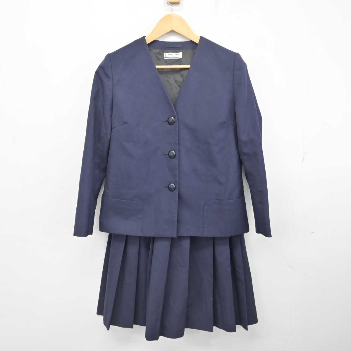 【中古】群馬県 並榎中学校 女子制服 3点 (ブレザー・ベスト・スカート) sf077963