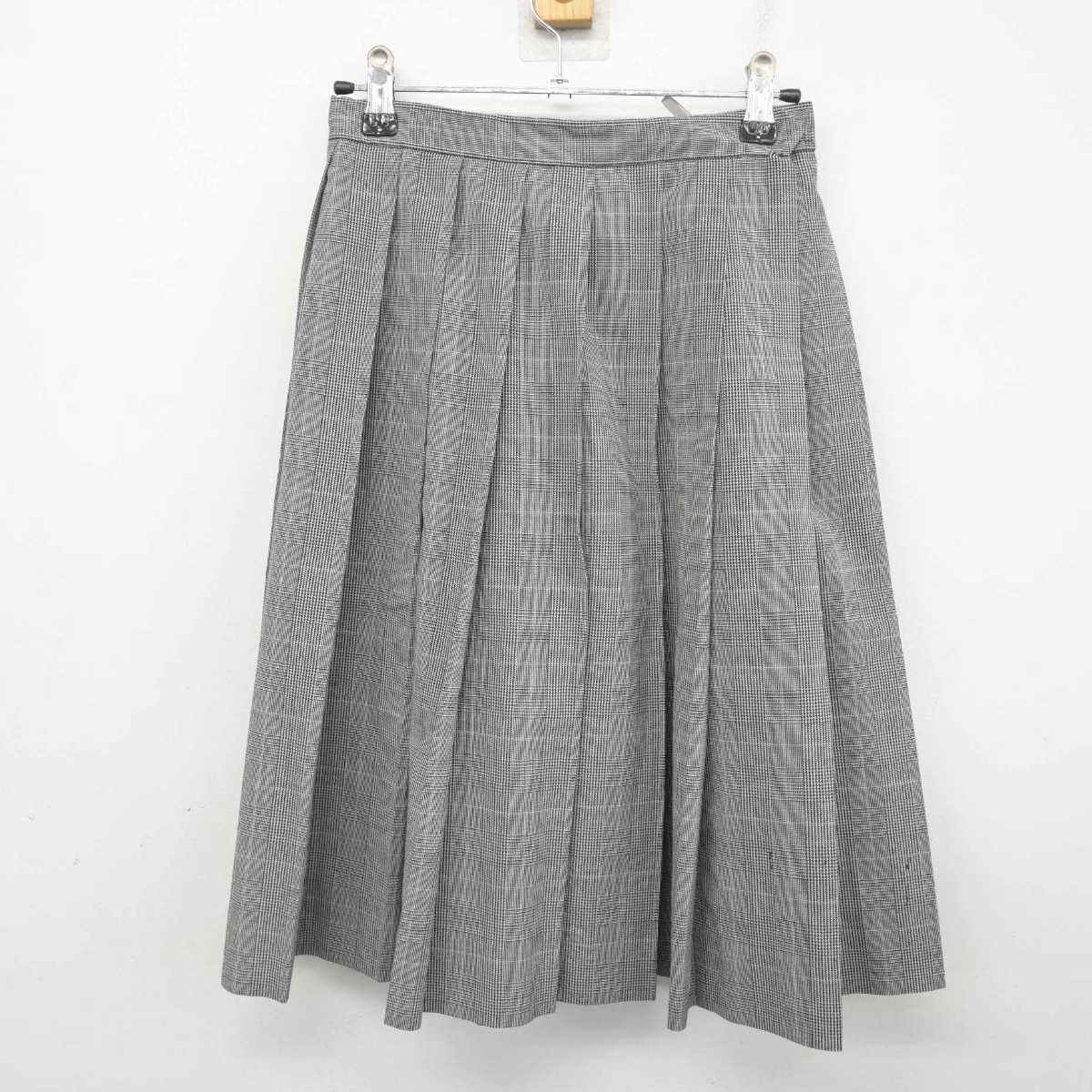 【中古】大阪府 日新高等学校/旧制服 女子制服 2点 (ニットベスト・スカート) sf077967