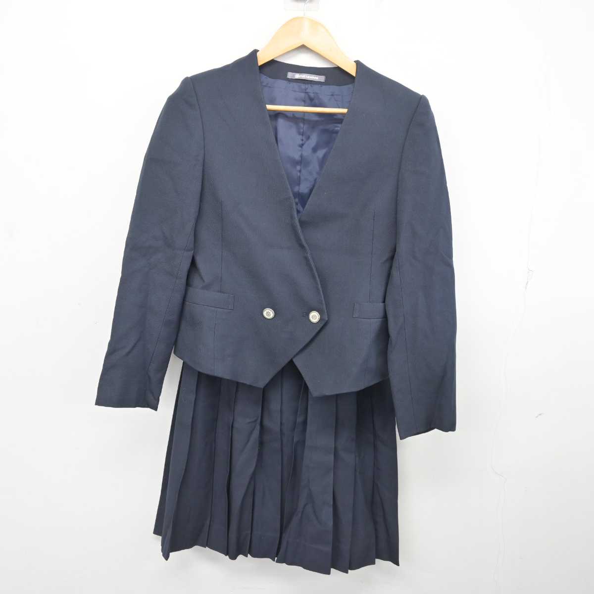 【中古】栃木県 宇都宮文星女子高等学校 女子制服 3点 (ブレザー・ニット・スカート) sf077973