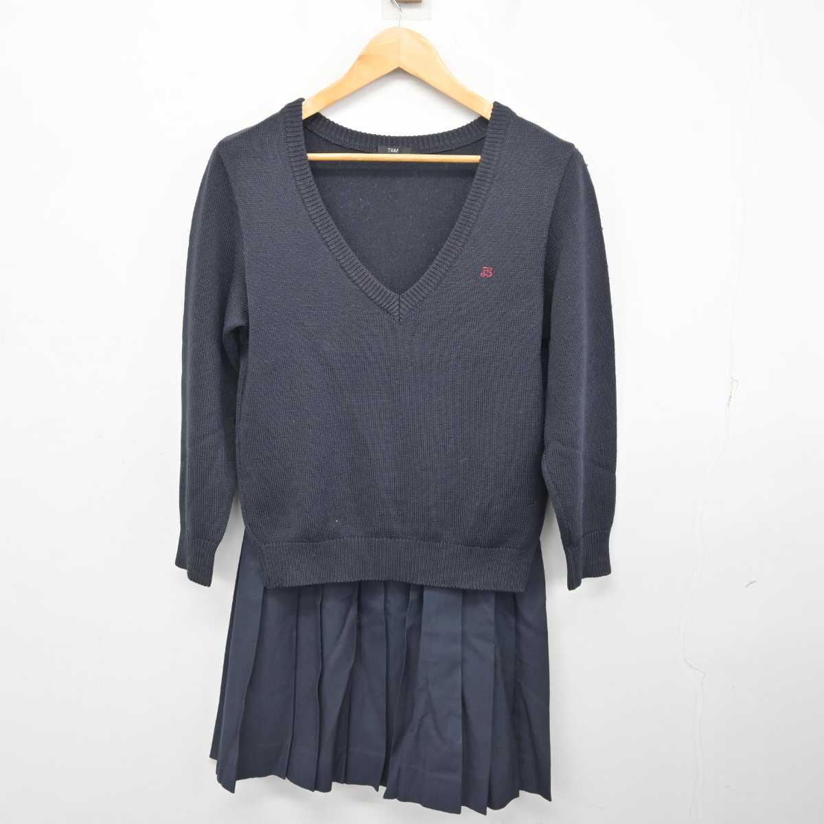 【中古】栃木県 宇都宮文星女子高等学校 女子制服 3点 (ブレザー・ニット・スカート) sf077973