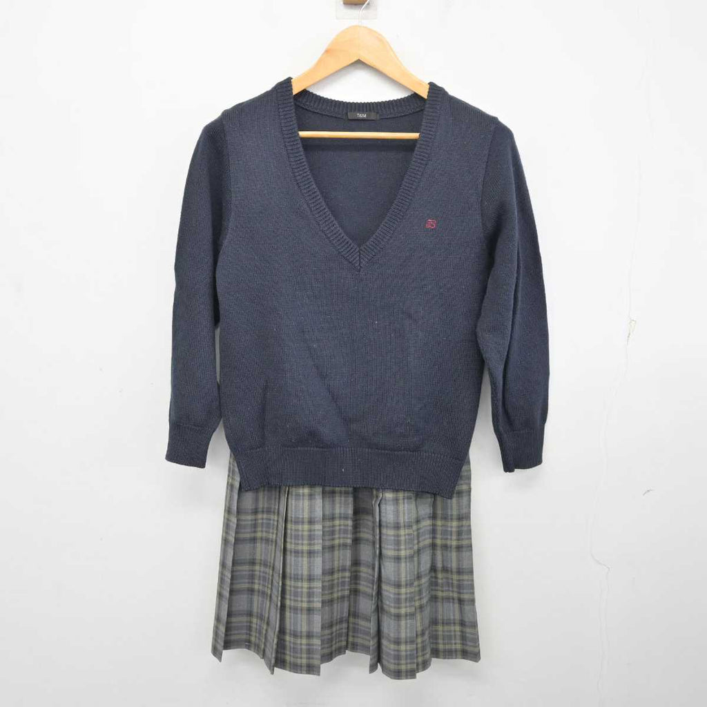 中古】栃木県 宇都宮文星女子高等学校 女子制服 2点 (ニット・スカート) sf077974 | 中古制服通販パレイド