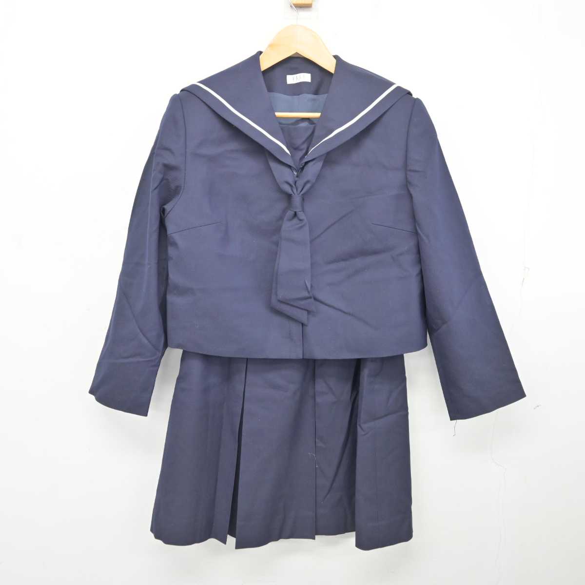 【中古】宮城県 五橋中学校 女子制服 3点 (セーラー服・スカート) sf077976