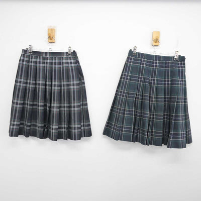 【中古】東京都 文京学院大学女子高等学校 女子制服 3点 (スカート) sf077982