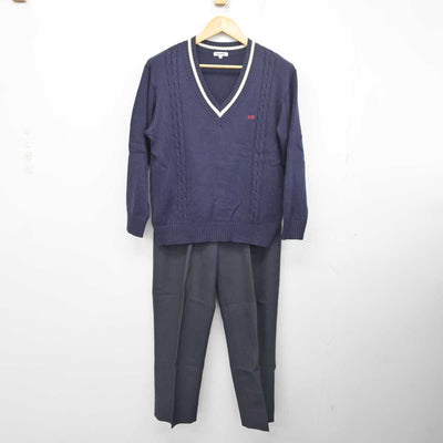 【中古】埼玉県 川口市立高等学校/旧制服 男子制服 3点 (ブレザー・ニット・ズボン) sf077983