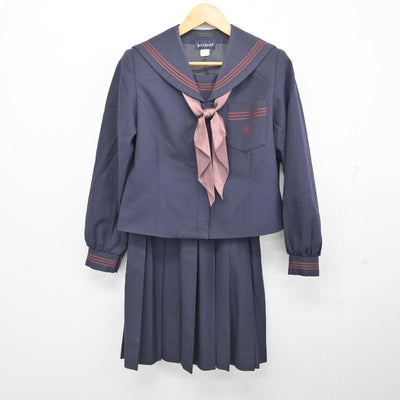 【中古】東京都 富士高等学校 女子制服 3点 (セーラー服・スカート) sf077989