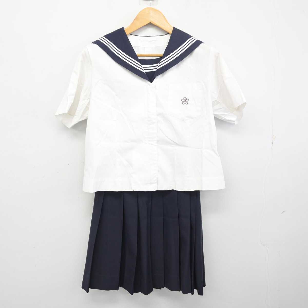 【中古】東京都 富士高等学校 女子制服 2点 (セーラー服・スカート) sf077990