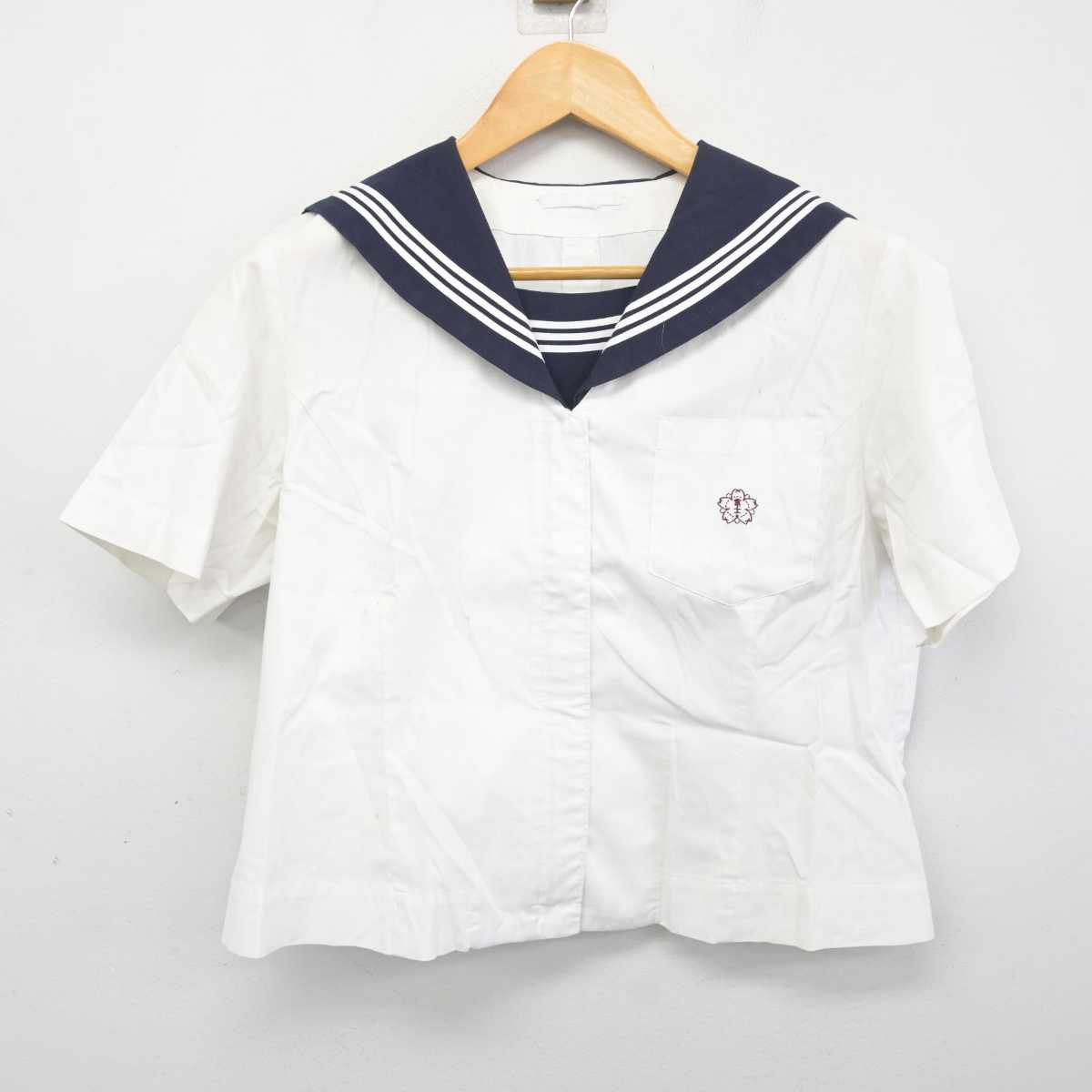 【中古】東京都 富士高等学校 女子制服 2点 (セーラー服・スカート) sf077990