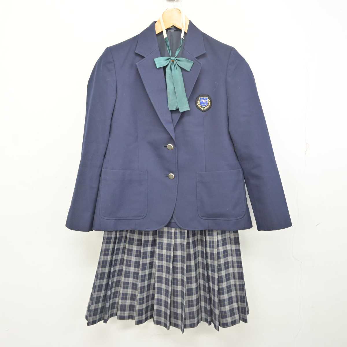 【中古】大阪府 初芝立命館中学校/旧制服 女子制服 3点 (ブレザー・スカート) sf077995