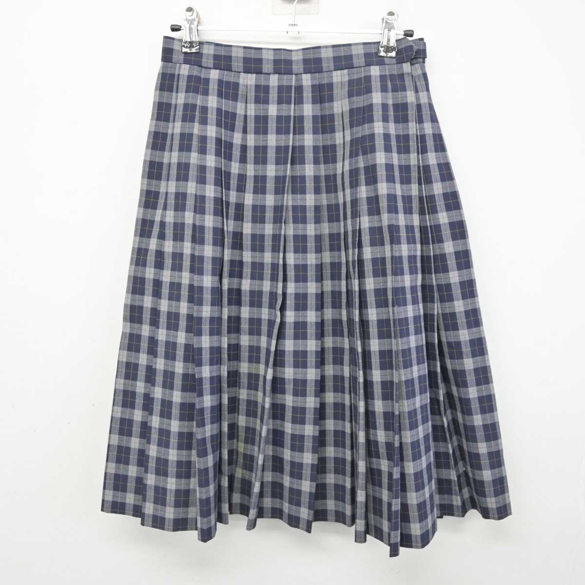 【中古】大阪府 初芝立命館中学校/旧制服 女子制服 2点 (ニットベスト・スカート) sf077996