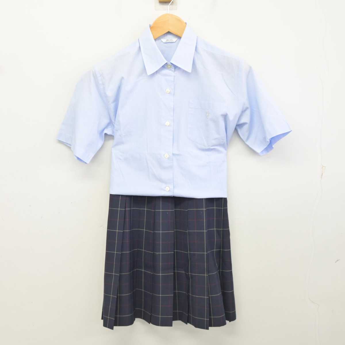 【中古】東京都 吉祥女子高等学校 女子制服 3点 (ニットベスト・シャツ・スカート) sf078002