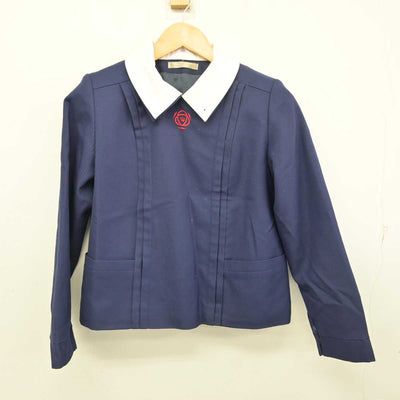 【中古】奈良県 育英西中学校 女子制服 2点 (ブレザー・スカート) sf078004