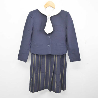 【中古】佐賀県 佐賀清和高等学校 女子制服 3点 (ブレザー・ブラウス・ジャンパースカート) sf078012