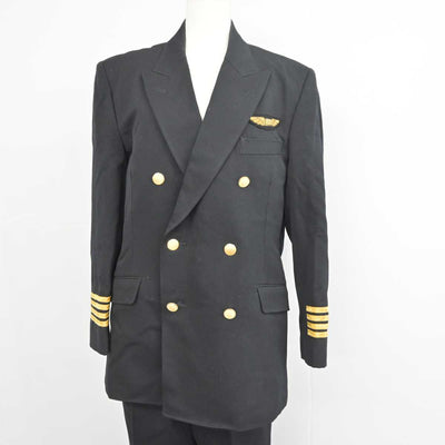 【中古】 日本航空（JAL）/パイロット制服 男子制服 4点 (ブレザー・ズボン・その他アイテム) sf078020