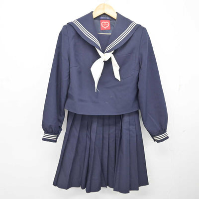 【中古】鳥取県 鳥取市立南中学校 女子制服 3点 (セーラー服・スカート) sf078043