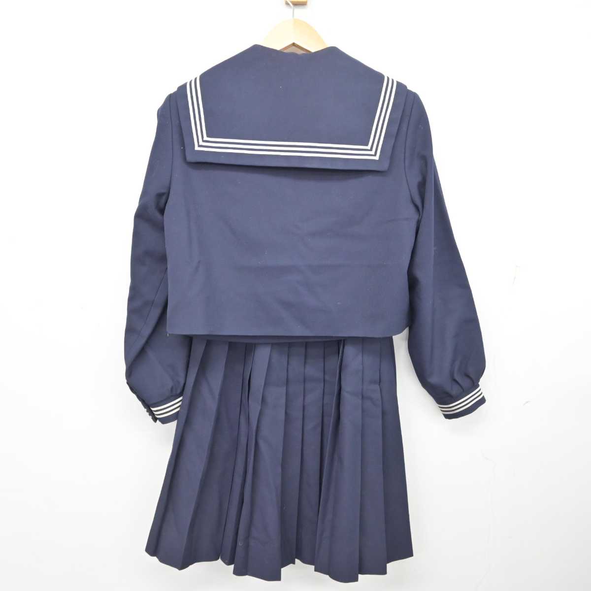 【中古】鳥取県 鳥取市立南中学校 女子制服 3点 (セーラー服・スカート) sf078043